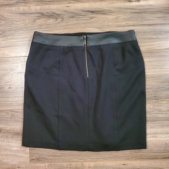 Vintage Y2K Willi Smith 2 Front Zippers Black Mini Skirt. - Picture 2 of 6